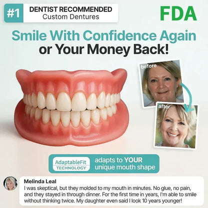 70% OFF! ⏰Pryxo™ Medical Full Denture with Strong Suctiond🦷Obtain American Dental Association (ADA) Certification