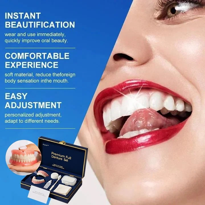 70% OFF! ⏰Pryxo™ Medical Full Denture with Strong Suctiond🦷Obtain American Dental Association (ADA) Certification