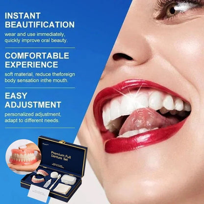 70% OFF! ⏰Pryxo™ Medical Full Denture with Strong Suctiond🦷Obtain American Dental Association (ADA) Certification