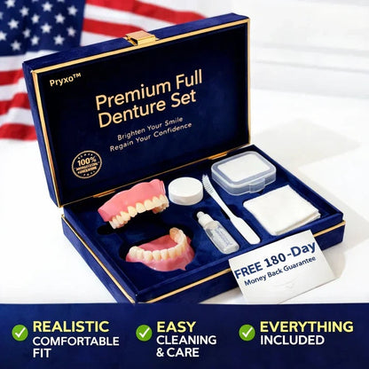70% OFF! ⏰Pryxo™ Medical Full Denture with Strong Suctiond🦷Obtain American Dental Association (ADA) Certification